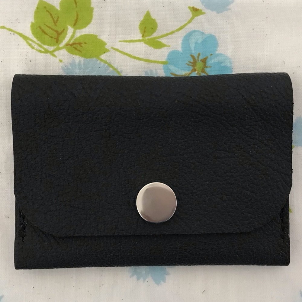 Hand Crafted Black Leather Wallet